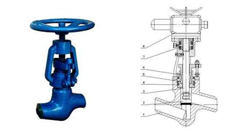 美標(biāo)電站截止閥結(jié)構(gòu)圖 美標(biāo)電站截止閥結(jié)構(gòu)圖